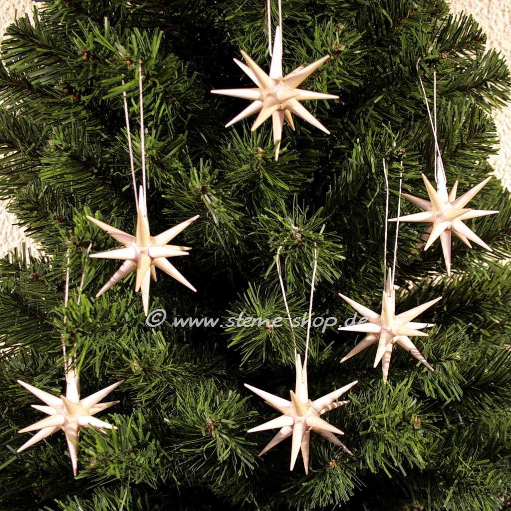 Artikel Bild: Kleine Holzsterne, 6- teilig 7 cm natur