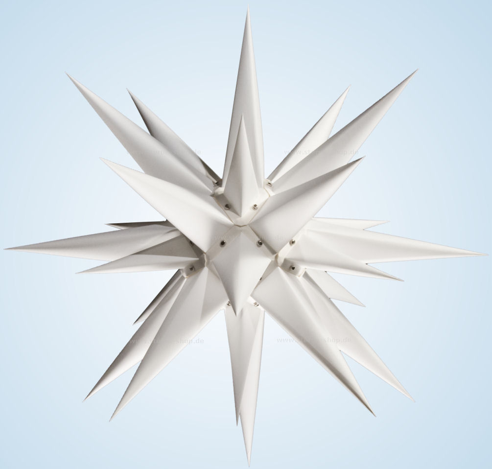 Artikel Bild: GESCHENKSET - Herrnhuter Innenstern 40 cm - weiß mit Anschlusskabel