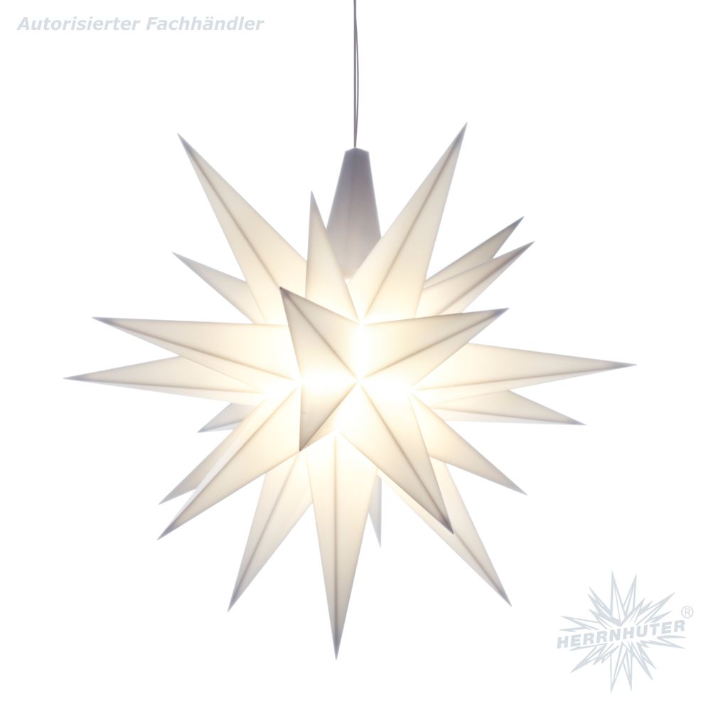 Artikel Bild: Ministern mit LED - weiß - Herrnhuter Stern 13 cm