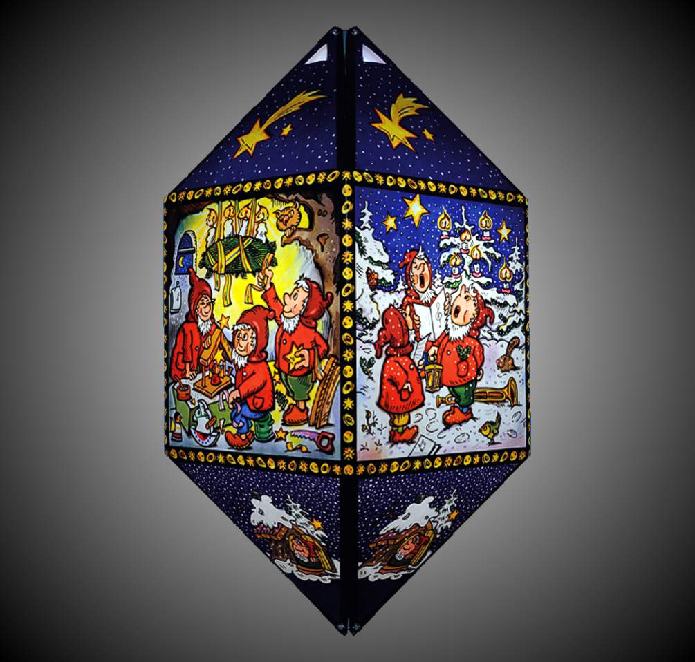 Artikel Bild: Weihnachtslaterne Wichtel - Höhe: 40 cm