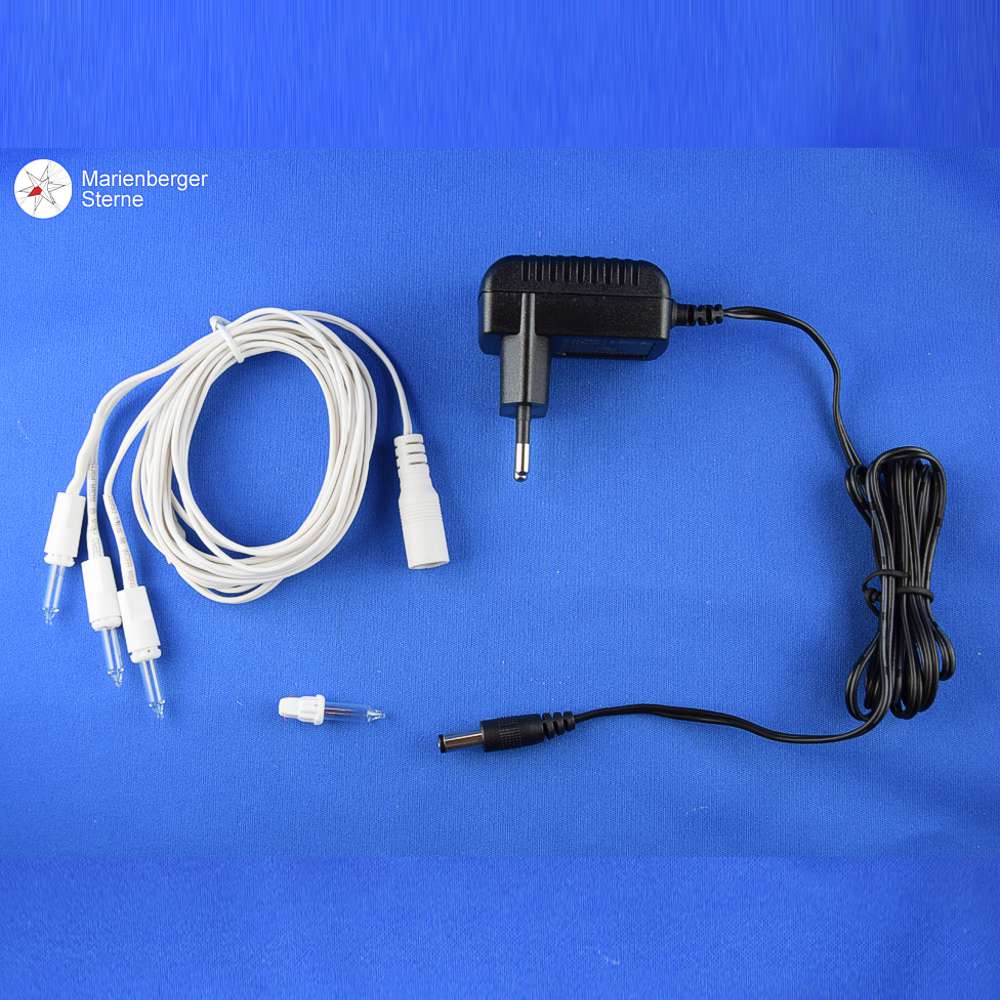 Artikel Bild: Beleuchtungset für 3 Marienberger Sterne - 240 Volt