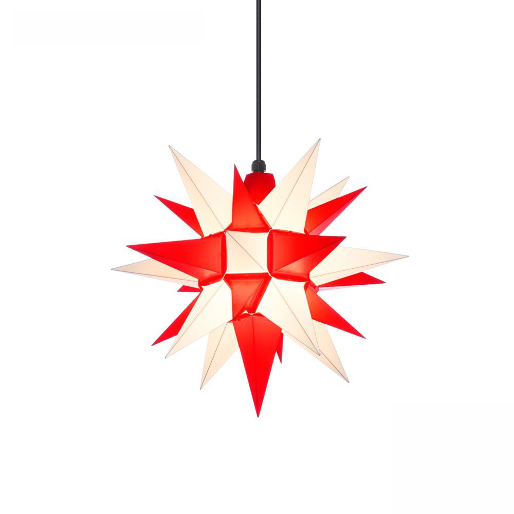 Artikel Bild: Außenstern 40 cm - rot/weiß - Herrnhuter Stern aus Kunststoff