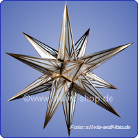 Artikel-Bild-Haßlauer Weihnachtsstern weiß/gold für Innen 65 cm