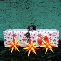 Artikel-Bild-GESCHENKSET - 3 Ministerne gelb/ rot mit Netzteil +LED