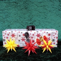 Artikel-Bild-GESCHENKSET - 3 Ministerne gelb + gelb/ rot + rot mit Netzteil + LED