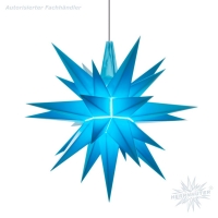 Artikel-Bild-Ministern mit LED - blau - Herrnhuter Stern 13 cm