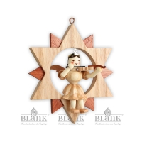 Artikel-Bild-Engel im Stern mit Violine - natur