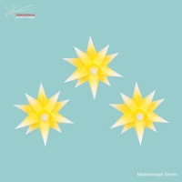 Artikel-Bild-3 Ministerne gelber Kern mit weißen Spitzen 16cm mit 6 Std. Timer + Batteriebeleuchtung