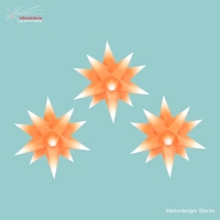 Artikel-Bild-3 Ministerne oranger Kern mit weißen Spitzen 16cm mit 6 Std. Timer + Batteriebeleuchtung