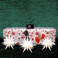 Artikel-Bild-GESCHENKSET - 3 Ministerne weiß mit Netzteil + LED