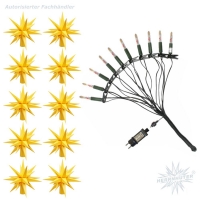 Artikel-Bild-LED Sternenkette - gelb - 10er Kette Herrnhuter Sterne
