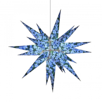 Artikel-Bild-Herrnhuter Papierstern 60 cm - Vergissmeinnicht inkl. Beleuchtung