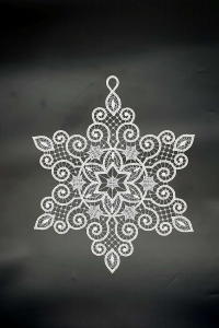 Artikel-Bild-Fensterbild 27 cm - Sternenform - Plauener Spitze