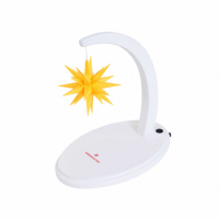 Artikel-Bild-Herrnhuter Sternenbogen weißlack mit gelben Stern