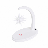 Artikel-Bild-Herrnhuter Sternenbogen weißlack mit weißen Stern