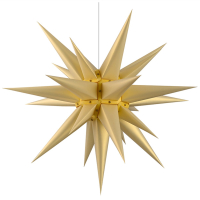 Artikel-Bild-Herrnhuter Papierstern 60 cm - Perlmutt gold inkl. Beleuchtung