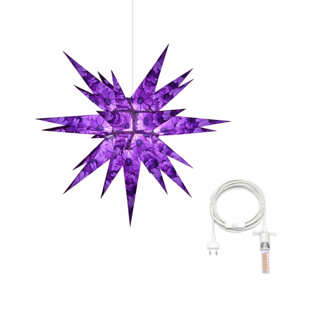 Herrnhuter Papierstern 60 cm - Kapmargerite inkl. Beleuchtung - 604 - 251 - 0 - 1